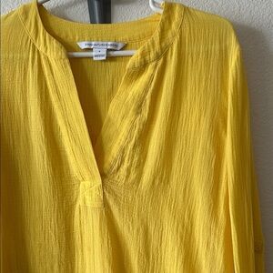 Diane Von Furstenberg Cotton Gauze Flowy Tunic Blouse size 4